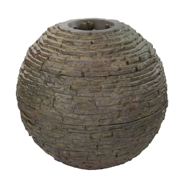 Aquascape Stacked Slate Sphere fountain