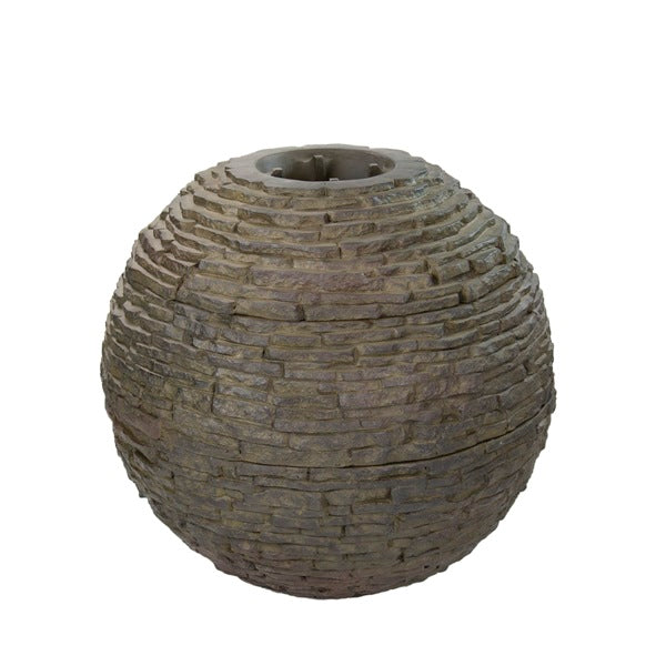 Medium stacked slate sphere
